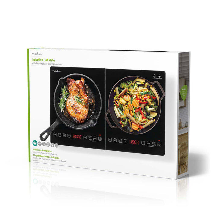 NEDIS Dual Induction Hob 3.5KW - Black | 413683