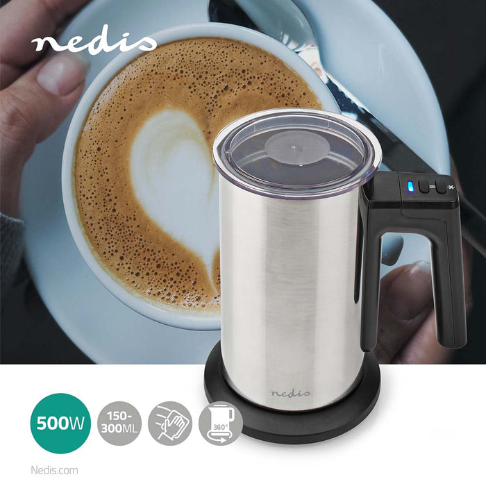 Nedis Milk Frother 0.15L - Concealed heating element - 500 W - 1-Speed | 336807