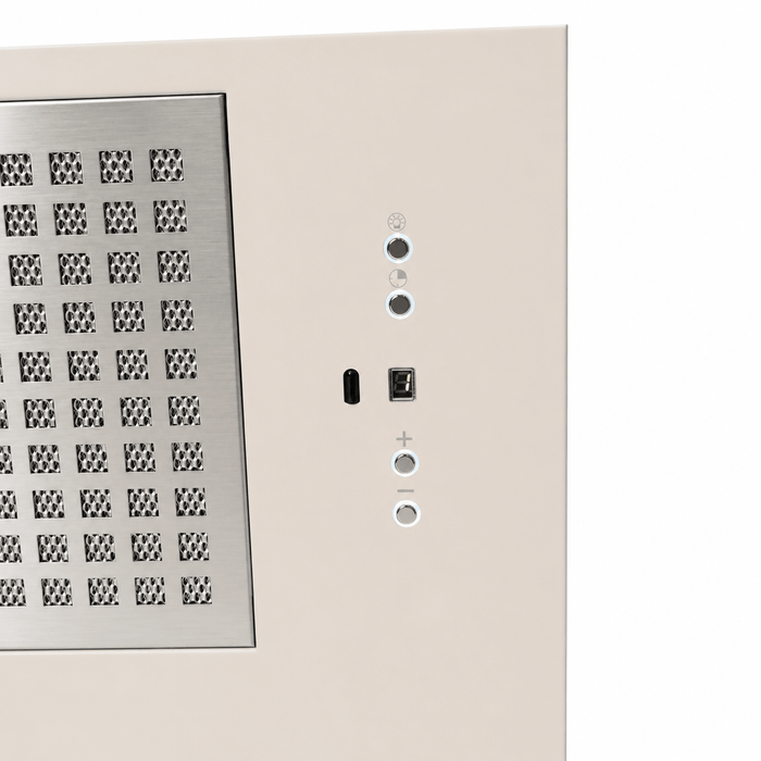 LUXAIR Novello 120cm Brushless Motor Canopy Cooker Hood - Cashmere || LA-120-CAN-BR-CASHMERE