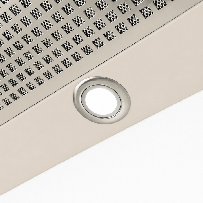 LUXAIR Novello 120cm Brushless Motor Canopy Cooker Hood - Cashmere || LA-120-CAN-BR-CASHMERE