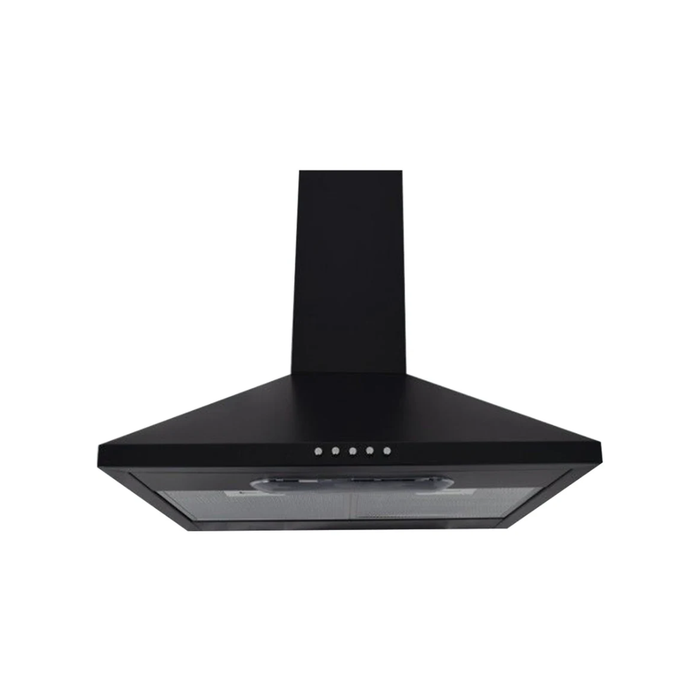 LUXAIR 60cm Budget Chimney Cooker Hood in Black || LA-60-DELTA-STD-BLK