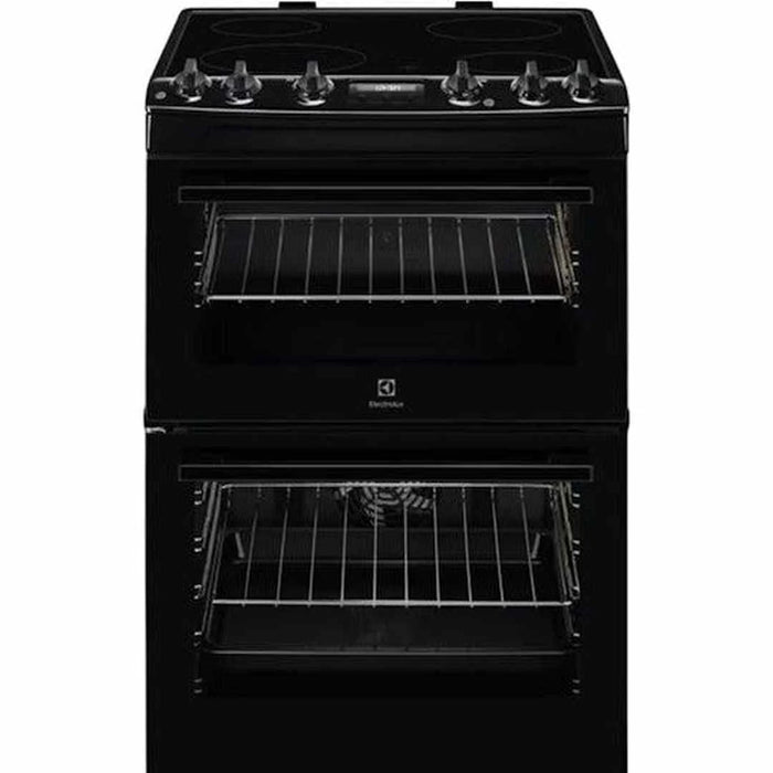 Electrolux 500 SurroundCook 60cm Double Oven Cooker with Ceramic hob - Black | LKR655200K