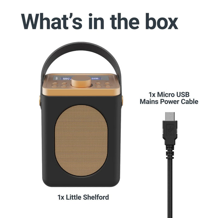 Majority Little Shelford Portable DAB/DAB+ & FM Radio With Bluetooth - Black | 075523