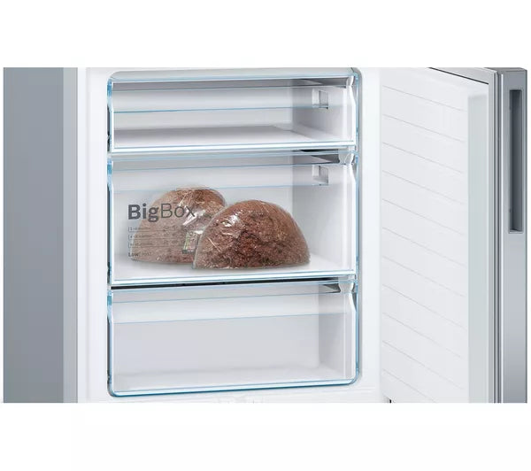 BOSCH Series 6 Freestanding Fridge Freezer - Stainless Steel | KGE49AICAG
