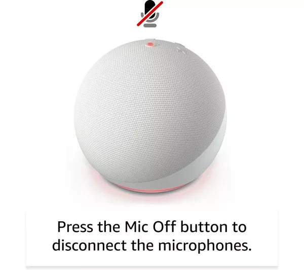 AMAZON Echo Dot Smart Speaker with Alexa - Glacier White | B09B94956P