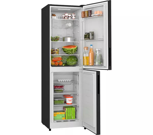 *OPEN BOX* Bosch Series 2 Free-standing fridge-freezer with freezer at bottom 182.4 x 55 cm - Black | KGN27NBEAG