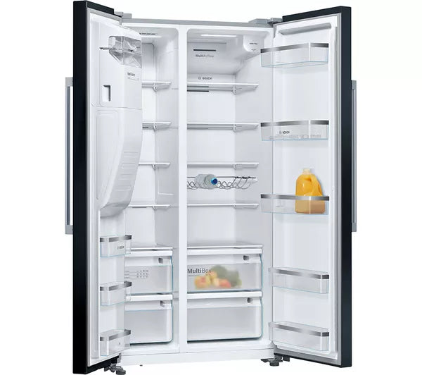 Bosch Series 6 American side by side, 178.7 x 90.8 cm Total No Frost - Black | KAD93ABEP