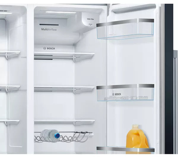 Bosch Series 6 American side by side, 178.7 x 90.8 cm Total No Frost - Black | KAD93ABEP