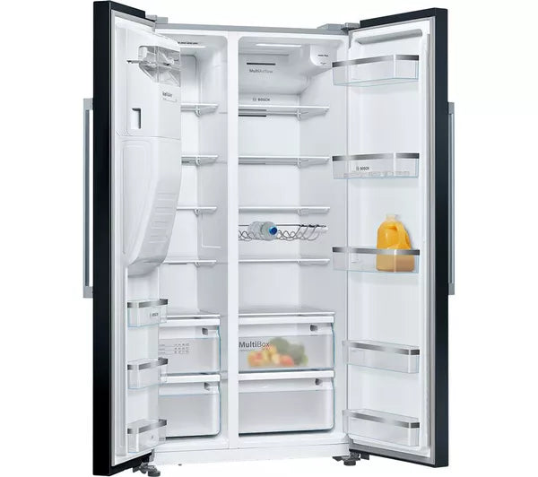 Bosch Series 6 American side by side, 178.7 x 90.8 cm Total No Frost - Black | KAD93ABEP