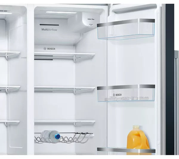 Bosch Series 6 American side by side, 178.7 x 90.8 cm Total No Frost - Black | KAD93ABEP