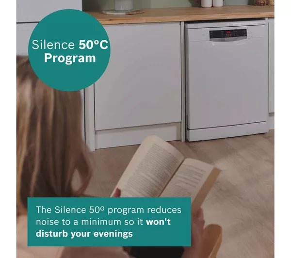 Bosch Series 2 Full-size 12 Place Dishwasher - White | SMS26AW08G