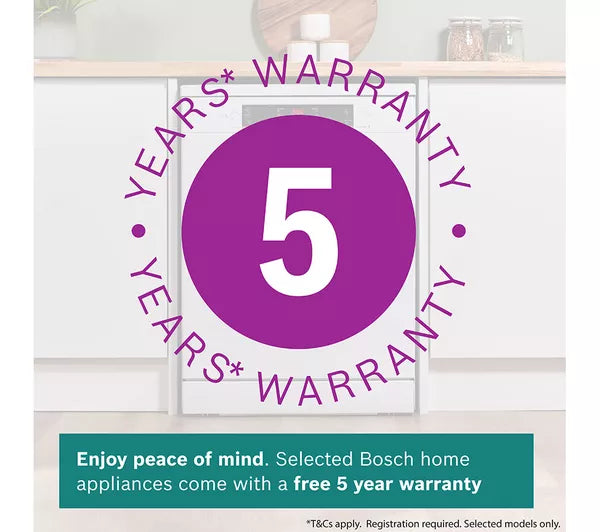 Bosch Series 2 Full-size 12 Place Dishwasher - White | SMS26AW08G