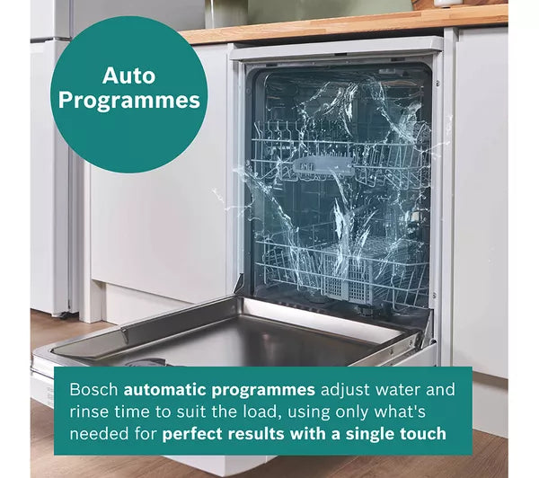 Bosch Series 2 Full-size 12 Place Dishwasher - White | SMS26AW08G