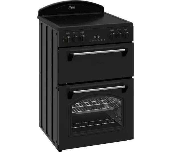Leisure Classic 60cm Electric Double Oven Cooker with Ceramic Hob - Black | CLB60ECK