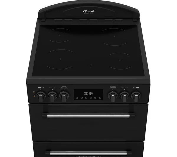 Leisure Classic 60cm Electric Double Oven Cooker with Ceramic Hob - Black | CLB60ECK