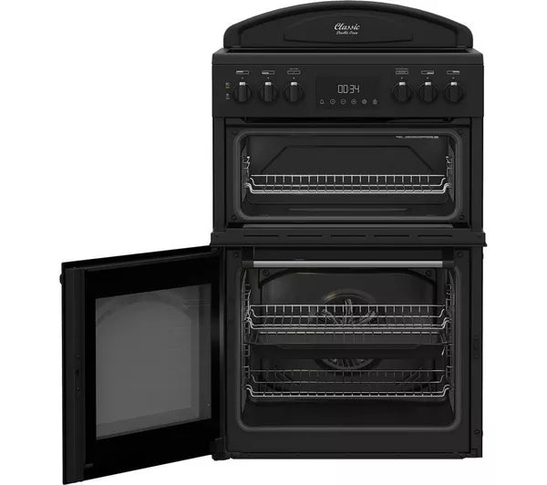 Leisure Classic 60cm Electric Double Oven Cooker with Ceramic Hob - Black | CLB60ECK