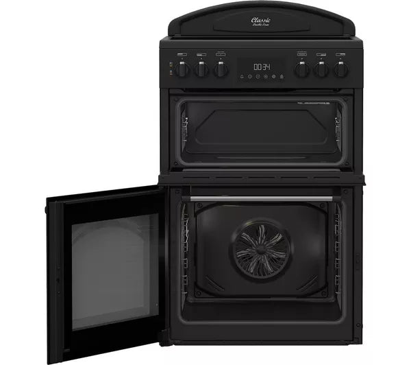 Leisure Classic 60cm Electric Double Oven Cooker with Ceramic Hob - Black | CLB60ECK