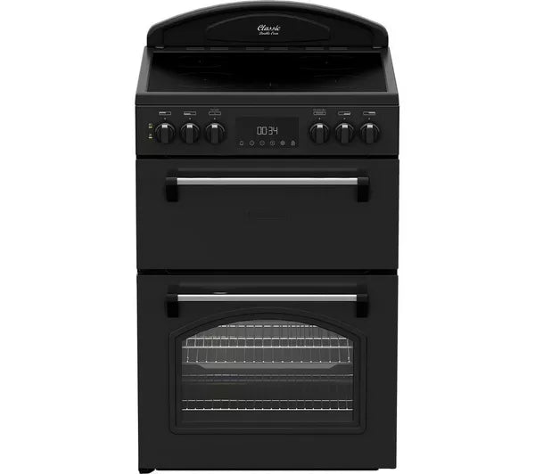 Leisure Classic 60cm Electric Double Oven Cooker with Ceramic Hob - Black | CLB60ECK