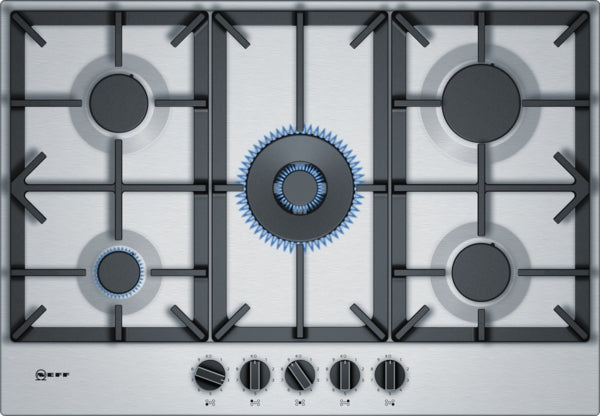 Neff N 70 Gas Hob 75cm - Stainless Steel | BSH T27DS59N0