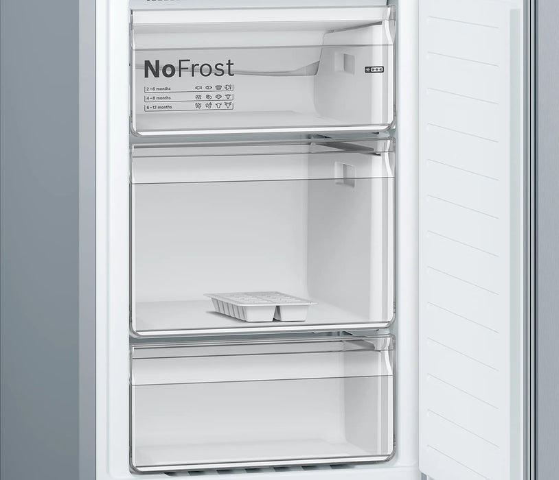 BOSCH Series 2 Freestanding Fridge Freezer - Stainless Steel | KGN34NLEAG