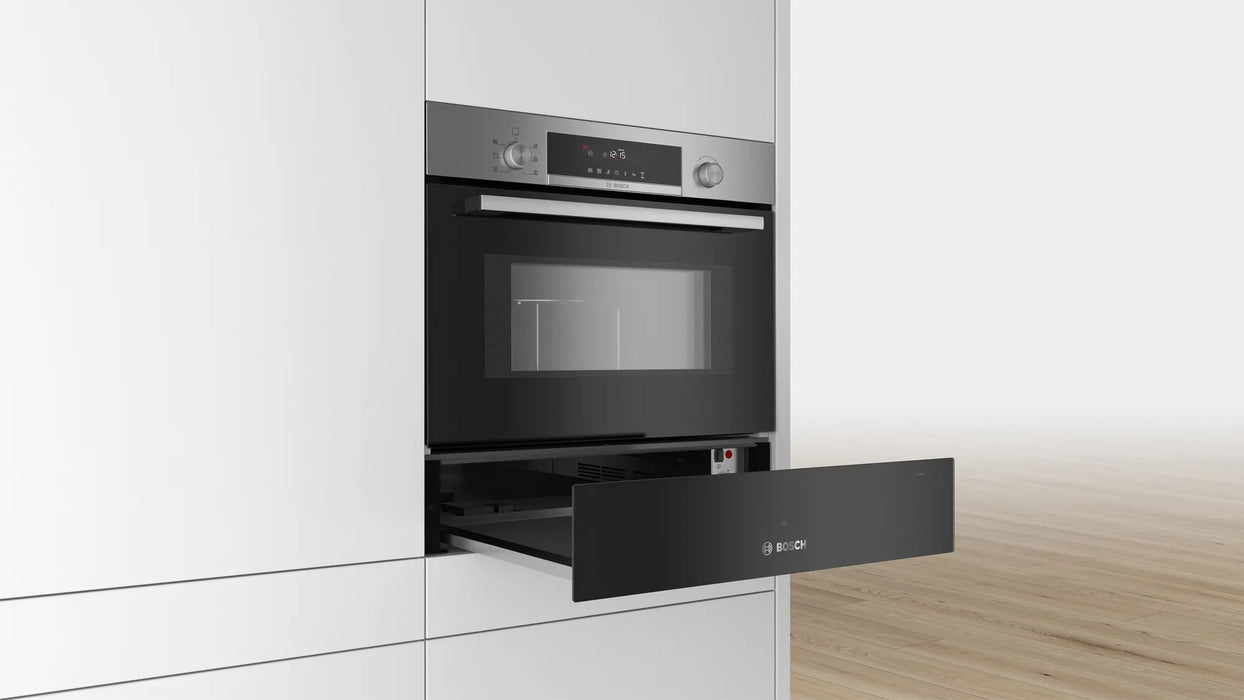 Bosch Series 6, Warming drawer, 60 x 14 cm, Black | BSH BIC510NB0