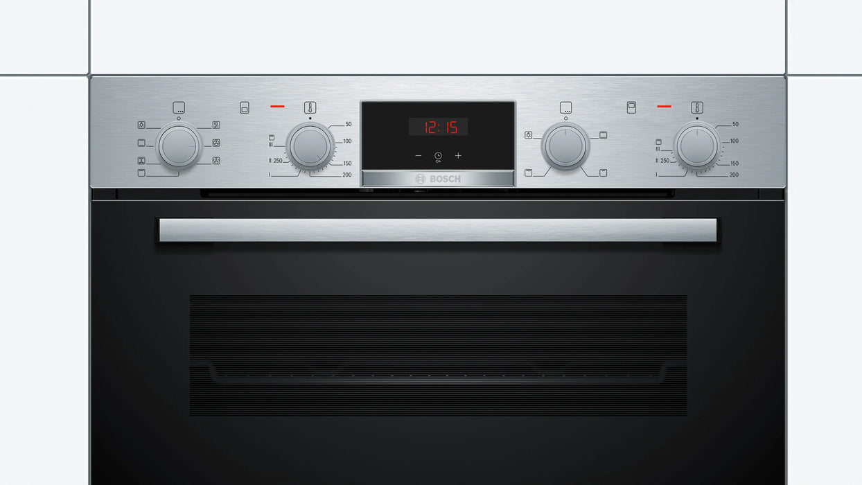 Bosch Series 4, Built-under double oven - Stainless Steel | BSH NBS533BS0B