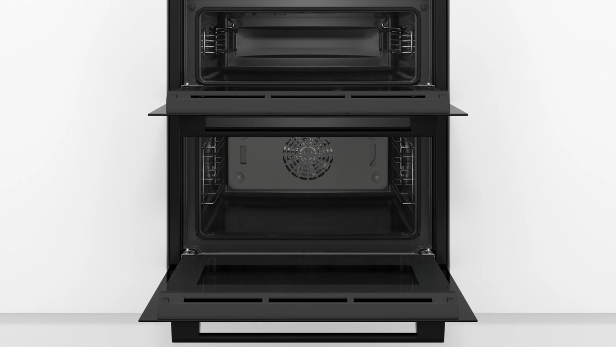 Bosch Series 4, Built-under double oven - Black | BSH NBS533BB0B