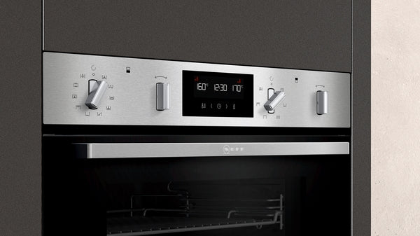 Neff N 50, Built-In Double Oven - Stainless Steel | BSH U2GCH7AN0B