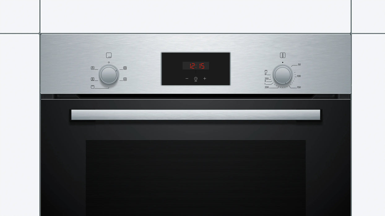 BOSCH Series 2 Built In Electric Single Oven - Stainless Steel | HHF113BR0B