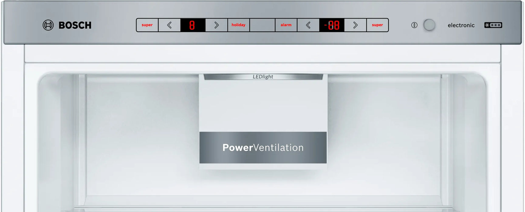 Bosch Series 6, free-standing fridge-freezer with freezer at bottom, 201 x 70 cm, - White | BSH KGE49AWCAG