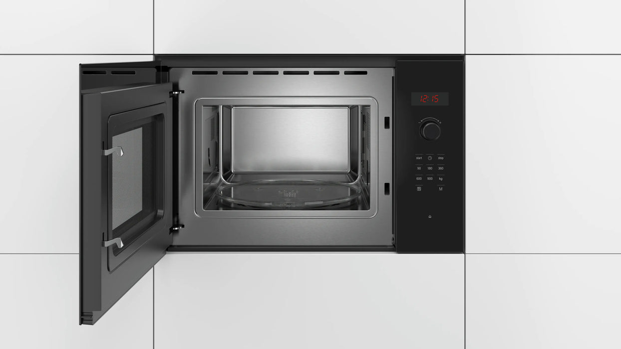Bosch Series 4, Built-in microwave, 59 x 38 cm  - Black| BSH BFL553MB0B
