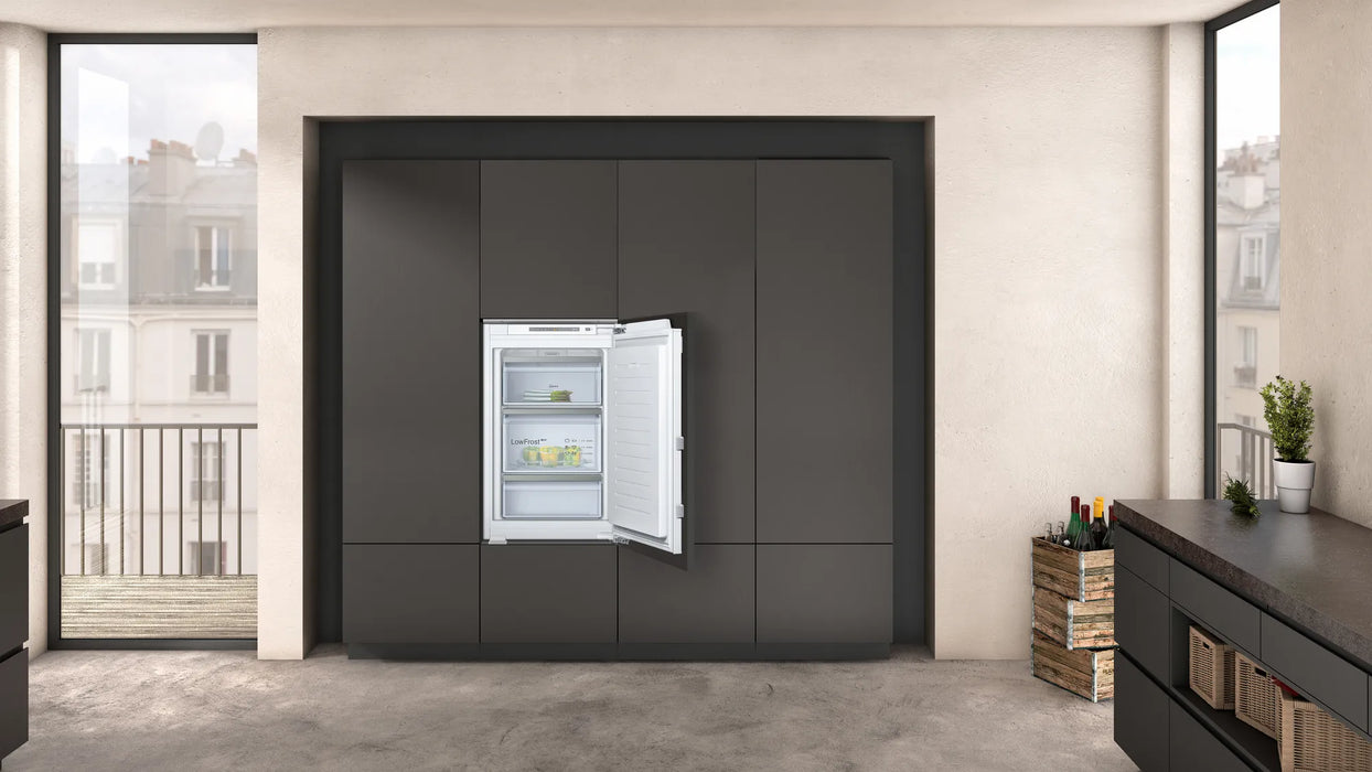 Neff N 70, built-in freezer, 87.4 x 55.8 cm, soft close flat hinge | BSH GI1216DE0
