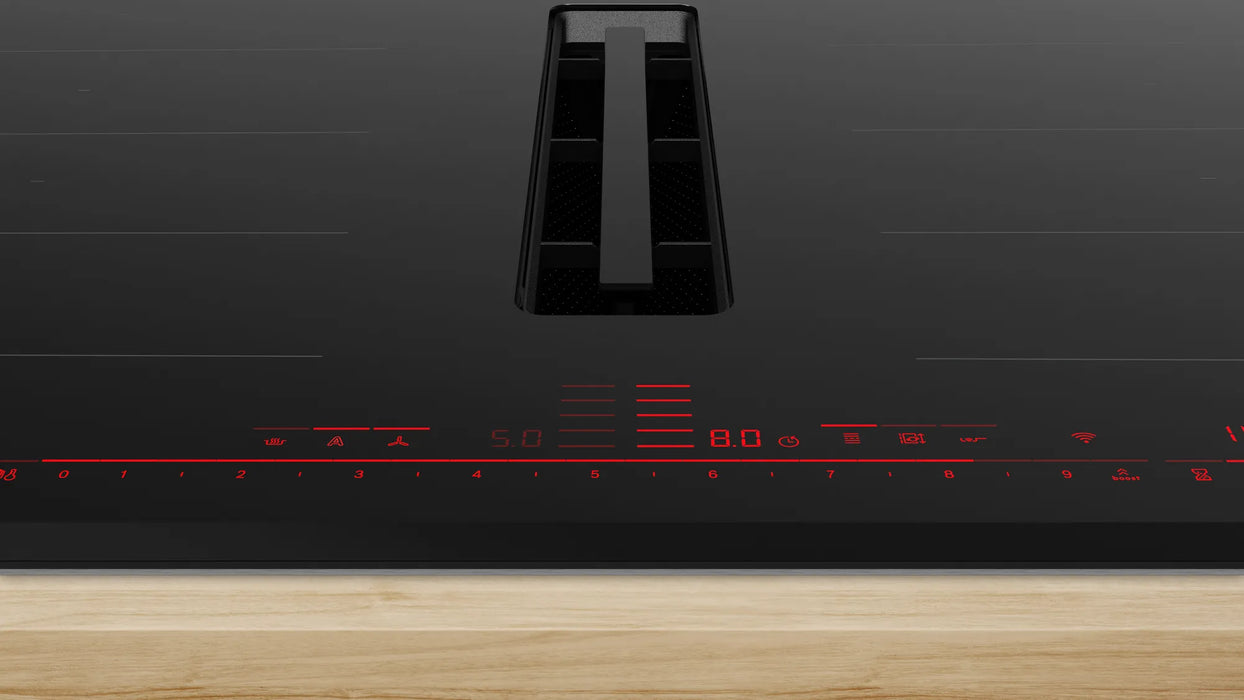 Bosch Series 8, Induction hob with integrated ventilation system, 80 cm, surface mount with frame | BSH PXX875D67E