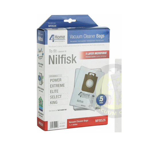 Nilfisk Vacuum Bags - Power, Select, Elite, Select, King & more | MFB526