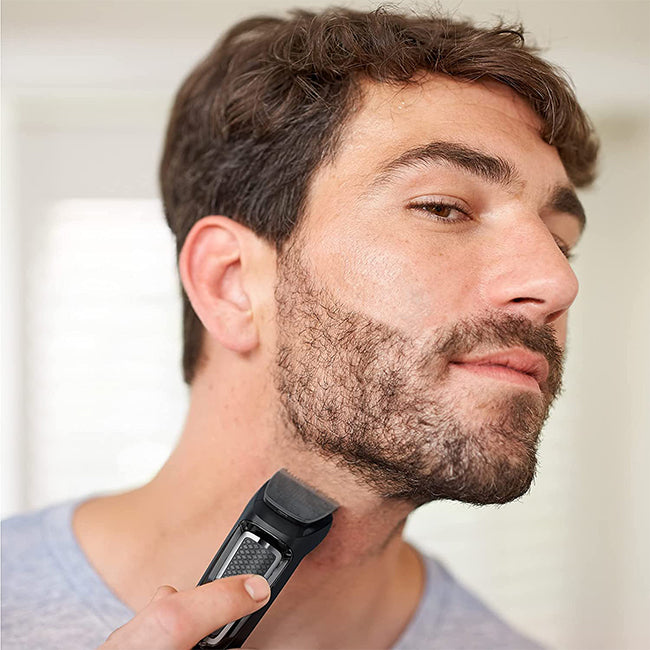 Philips Multigroom Series 3000-8-in-1 Face and Body Hair Shaver & All-in-One Nose and Ear Hair Trimmer | EDL MG3730/13