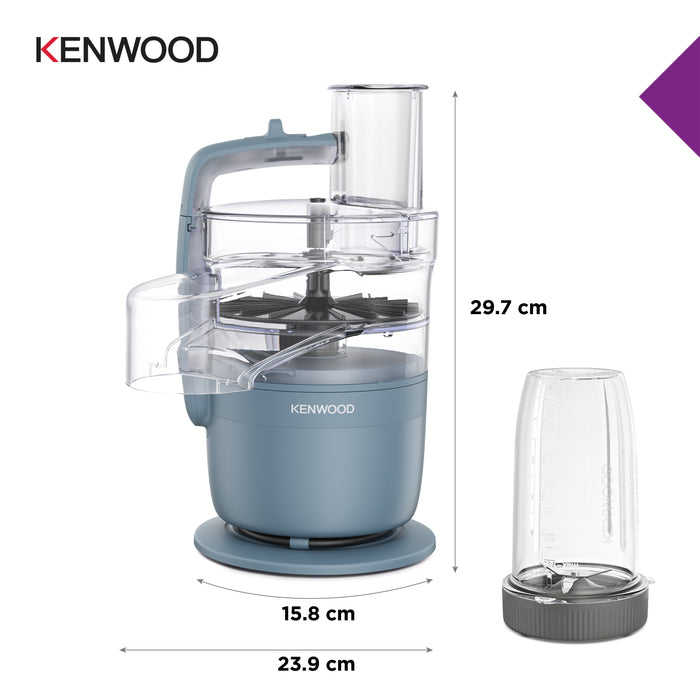 Kenwood MultiPro Go Blend Food Processor - Storm Blue | FDP23.380GY