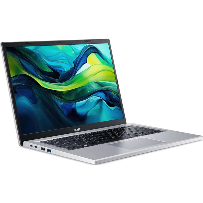 Acer Aspire Go 14 14" WUXGA Laptop - AMD Ryzen 3 7320U, 8GB LPDDR5, 128GB SSD, Windows 11 Home in S Mode - Silver | NX.J3NEK.00S