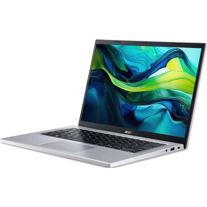 Acer Aspire Go 14 14" WUXGA Laptop - AMD Ryzen 3 7320U, 8GB LPDDR5, 128GB SSD, Windows 11 Home in S Mode - Silver | NX.J3NEK.00S