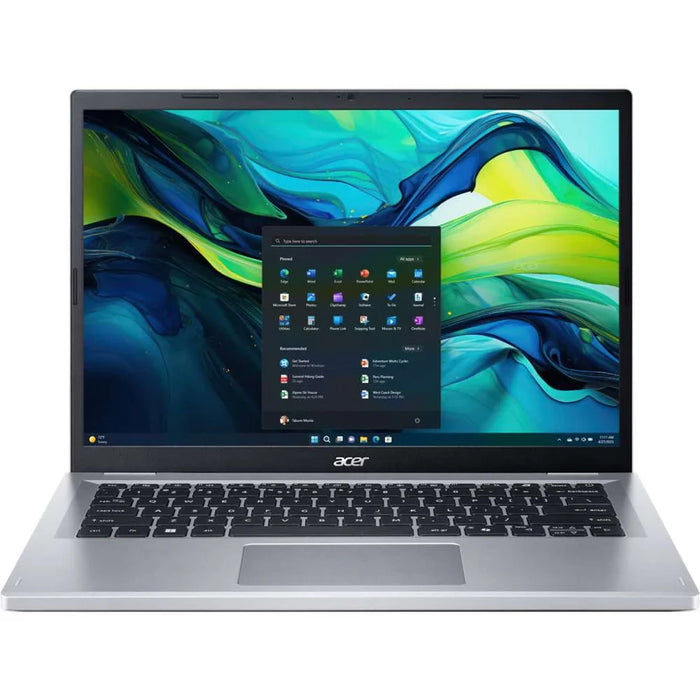 Acer Aspire Go 14 14" WUXGA Laptop - AMD Ryzen 3 7320U, 8GB LPDDR5, 128GB SSD, Windows 11 Home in S Mode - Silver | NX.J3NEK.00S