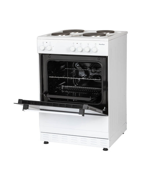 PowerPoint 60cm Single Cavity Cooker with Solid Hob | P06E1S1W