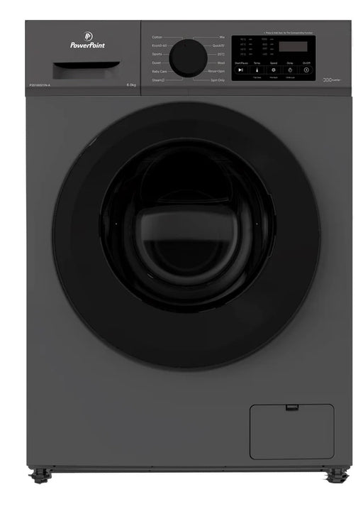 POWERPOINT 6kg 1000rpm A Rated Washing Machine with Inverter Motor - Inox | P35106SYIN-A