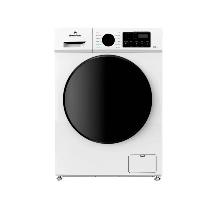 Powerpoint 10KG 1400rpm Inverter Motor A Class Washing Machine - White | P351410SKW-A