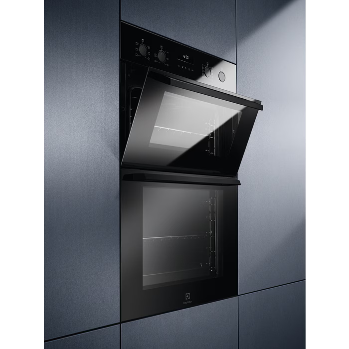 Electrolux 300 SurroundCook Catalytic Built-in Double Oven - Black | EDFDC46K