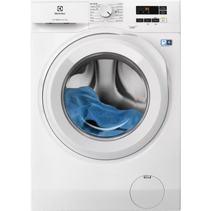 Electrolux 600 SensiCare 8 kg 14000rpm Washing Machine - White | EFI61841B