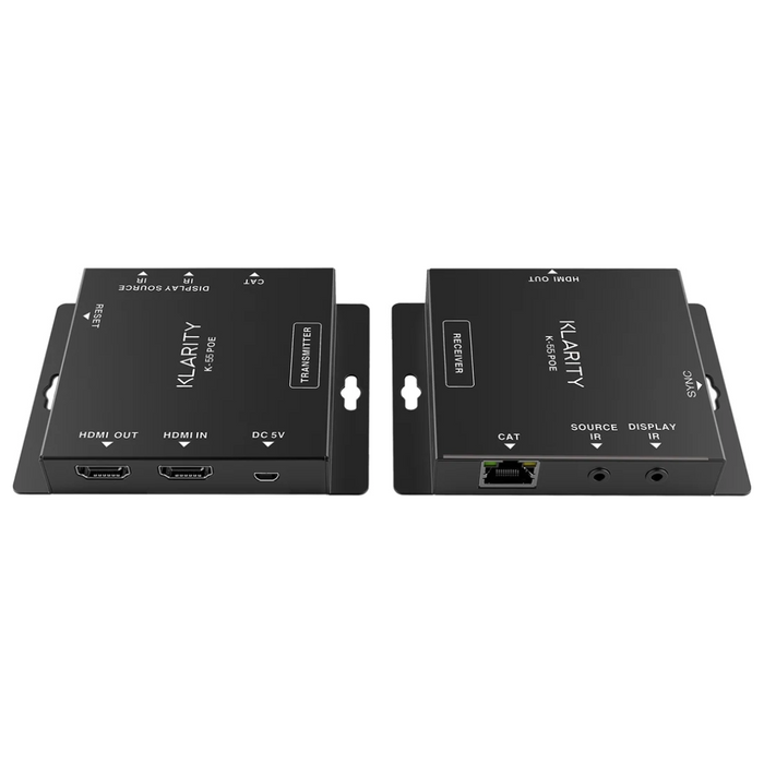 Klarity Super Slim K-70 PoE HDMI Extender Up to 70m || K-70 POE
