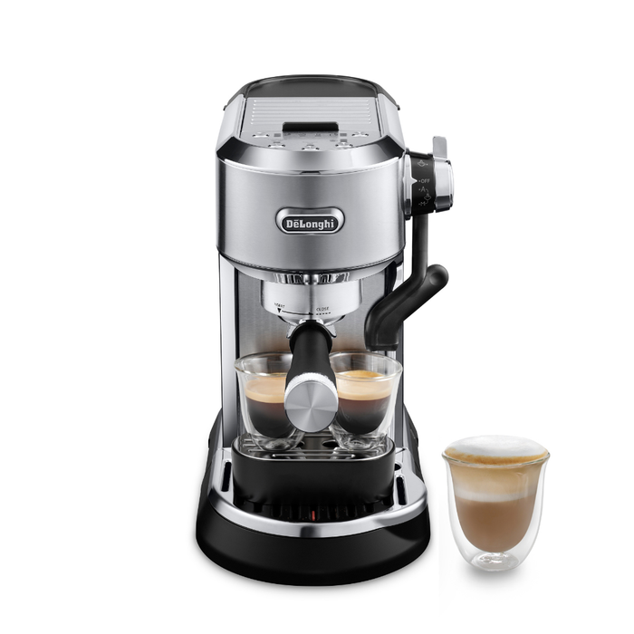 DELONGHI Dedica Maestro Plus Coffee Machine - Silver | EC950.M