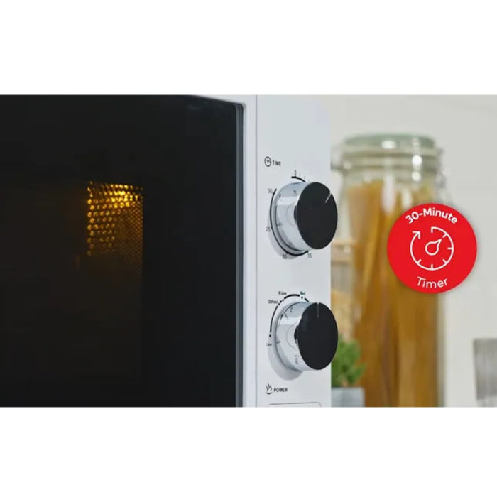 Russell Hobbs 17L Manual Microwave 700W with 5 Power Levels - White | RHMM703-MN