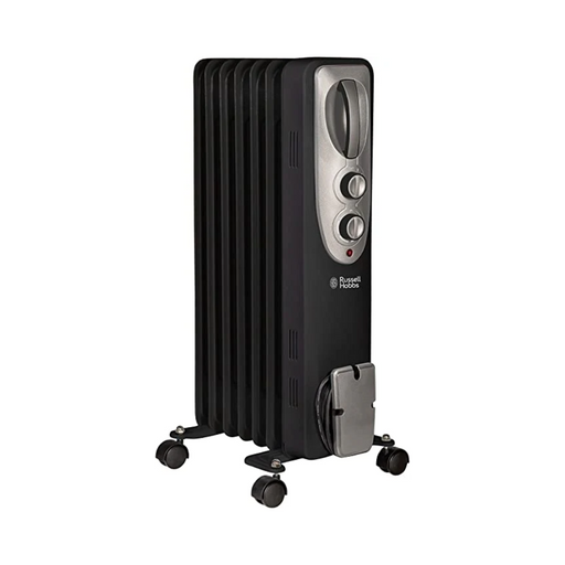 RUSSELL HOBBS Oil Filled Radiator 1.5kw Black | RHOFR5001B