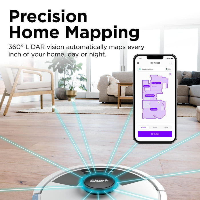 Shark Matrix Plus 2-in-1 Robot Vacuum Cleaner - White/Silver | RV2620WDUKWH