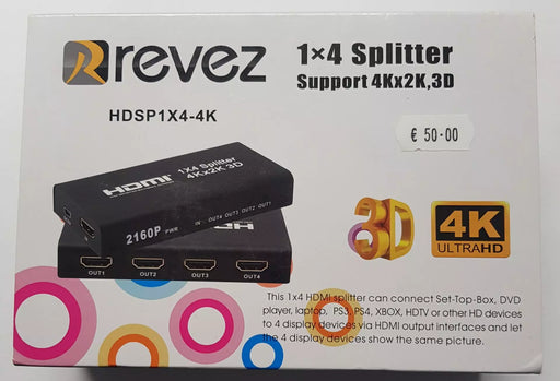 Revez 1x4 HDMI Splitter 4K | HDSP1x4-4K